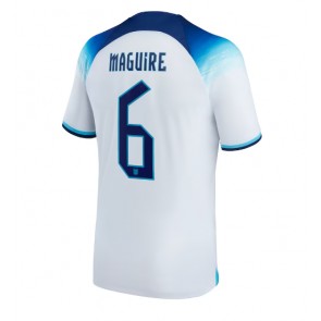 Maillot de foot Angleterre Harry Maguire #6 Domicile Monde 2022 Manches Courte